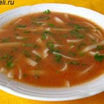 суп с томатной пастой