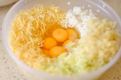 Тесто для приготовления запеканки из кабачков и риса