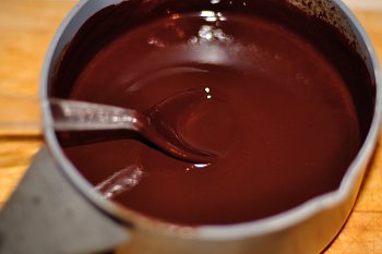 Шоколадная смесь со сливочным маслом и коньяком