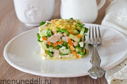 Салат с вареной курицей - пошаговый рецепт с фото на витамин-п-байкальский.рф