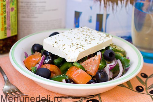 Греческий салат &#8211; рецепт классический