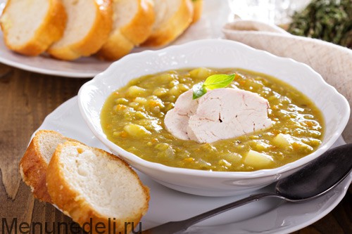 Гороховый суп с курицей - 7 пошаговых фото в рецепте