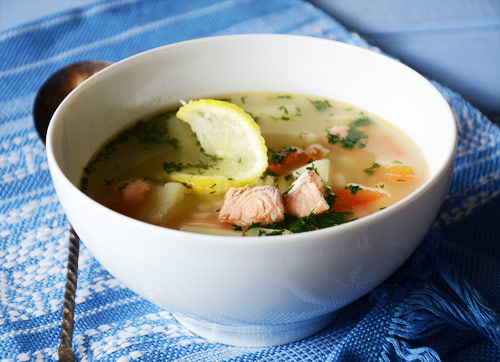 Рыбный суп с солёными огурцами – кулинарный рецепт