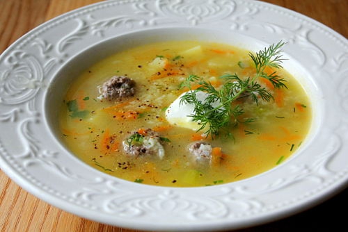 Суп с фрикадельками и рисом: пошаговый рецепт с фото