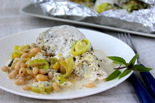 Салат с курицей и белой фасолью – кулинарный рецепт