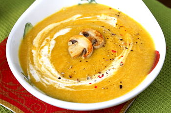 Крем-суп с тыквой и грибами - пошаговый рецепт с фото
