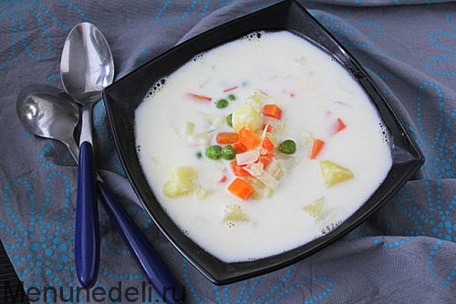 Рецепт: Молочный суп с вермишелью в мультиварке