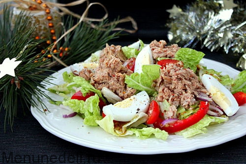 Салат с тунцом без майонеза - рецепт с пошаговыми фото
