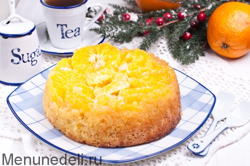 Пирог с апельсинами пошаговый рецепт с фото