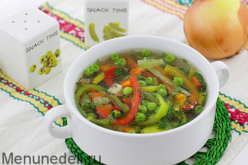 Овощной суп в духовке с фрикадельками или без