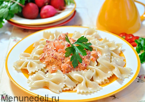 Паста с морепродуктами в томатном соусе — рецепт с фото пошагово