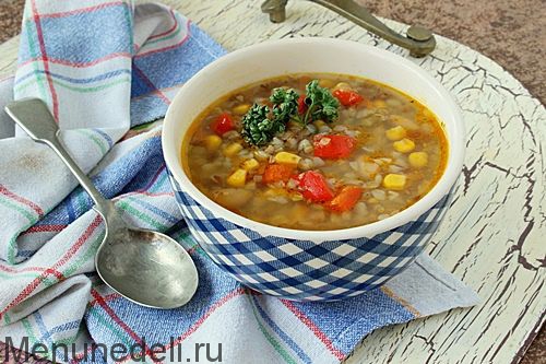 Гречневый суп с индейкой — рецепт с фото