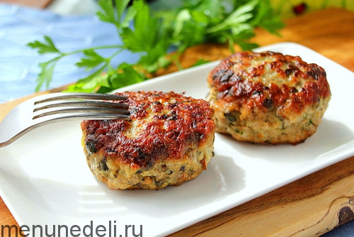 Котлеты из свинины и лесных грибов Котлеты из свинины и лесных грибов