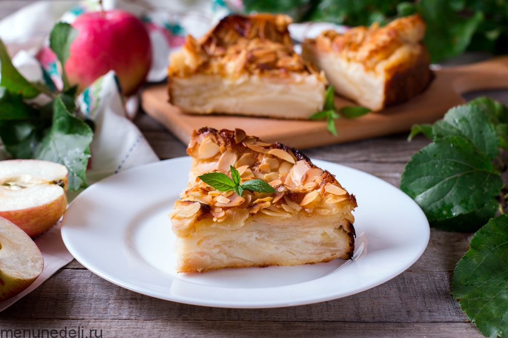 Невидимый яблочный пирог французский рецепт с фото