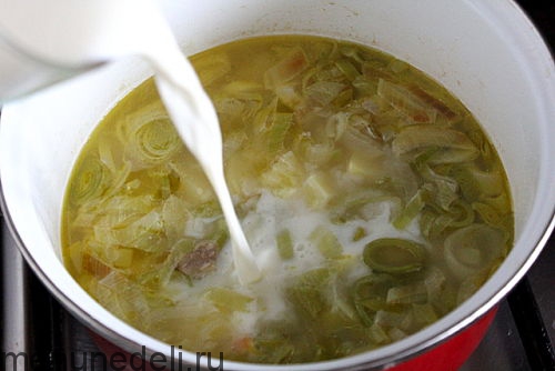 Суп из лука порея (с картофелем, сырный, рыбный): рецепты