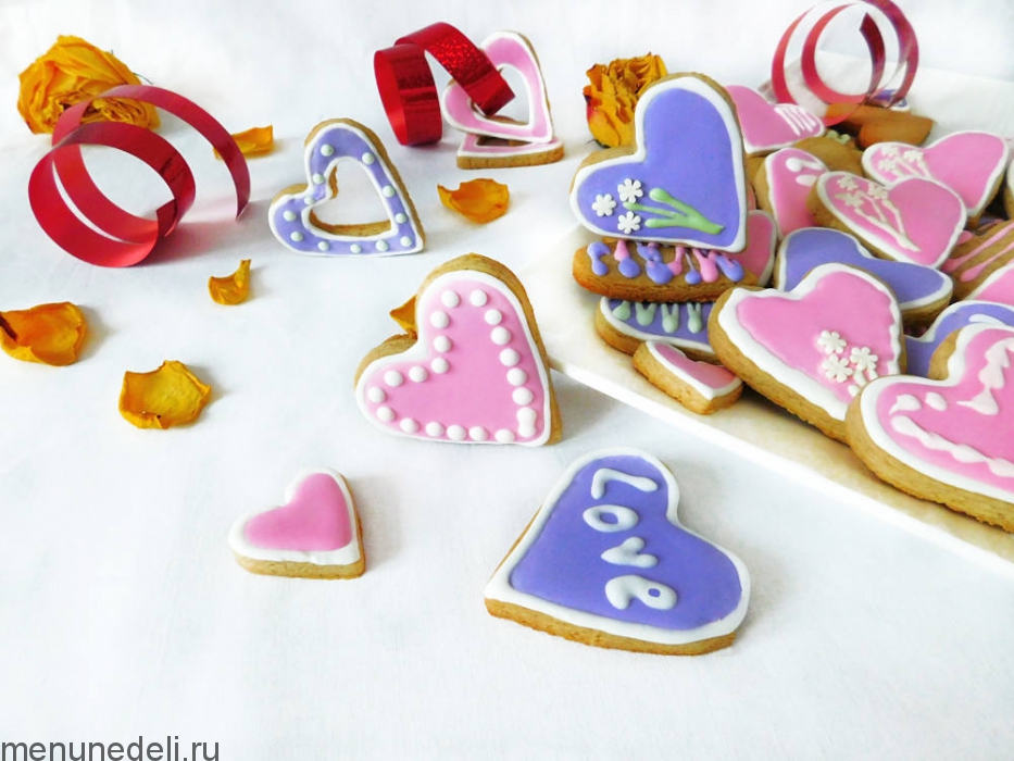 Имбирное печенье &#8220;Сердечки&#8221;