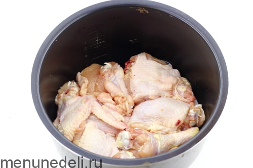 Чахохбили из курицы в мультиварке, пошаговый рецепт с фото