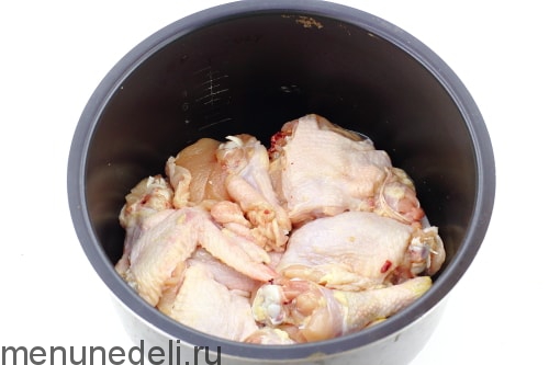 Чахохбили из курицы в мультиварке - Пошаговый рецепт с фото. Вторые блюда. Блюда из курицы