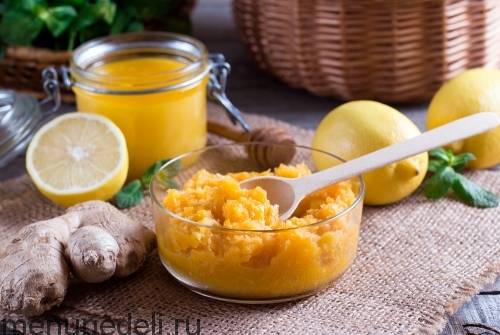 Имбирь с лимоном и медом: рецепты