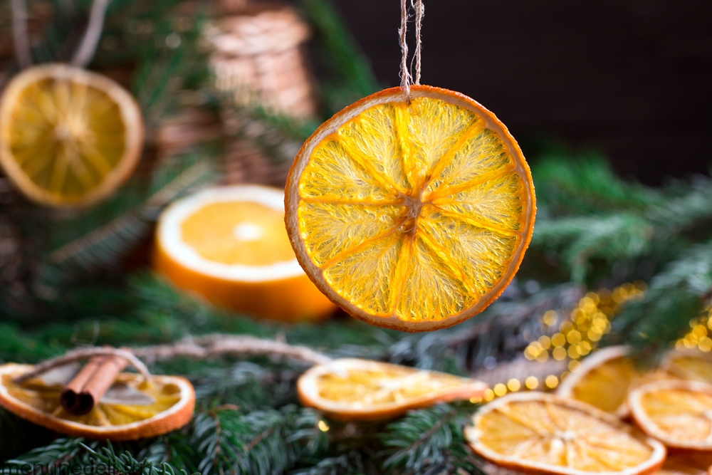 30 идей рождественского декора с помощью цитрусовых