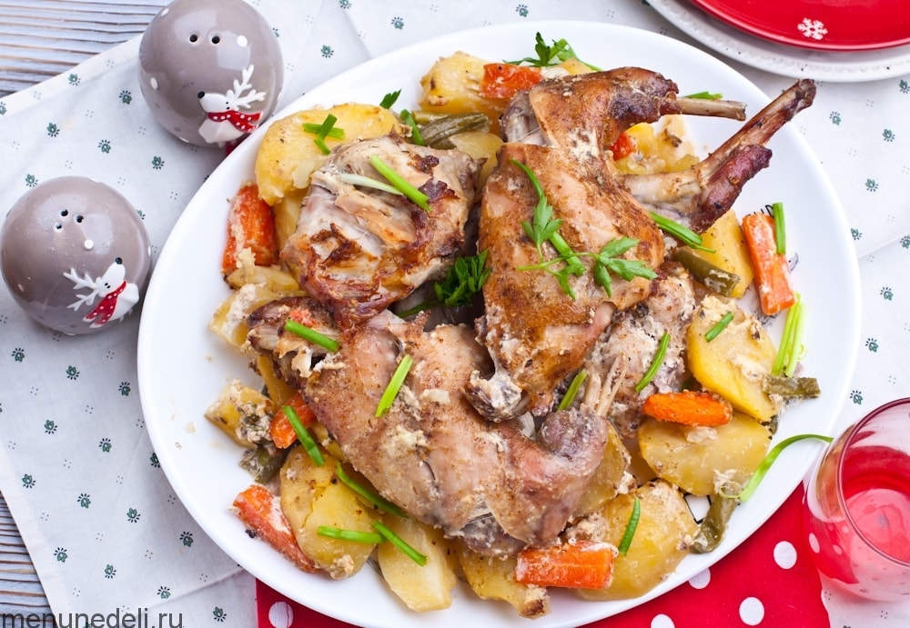 Мясо кролика в духовке – пошаговый рецепт приготовления с фото