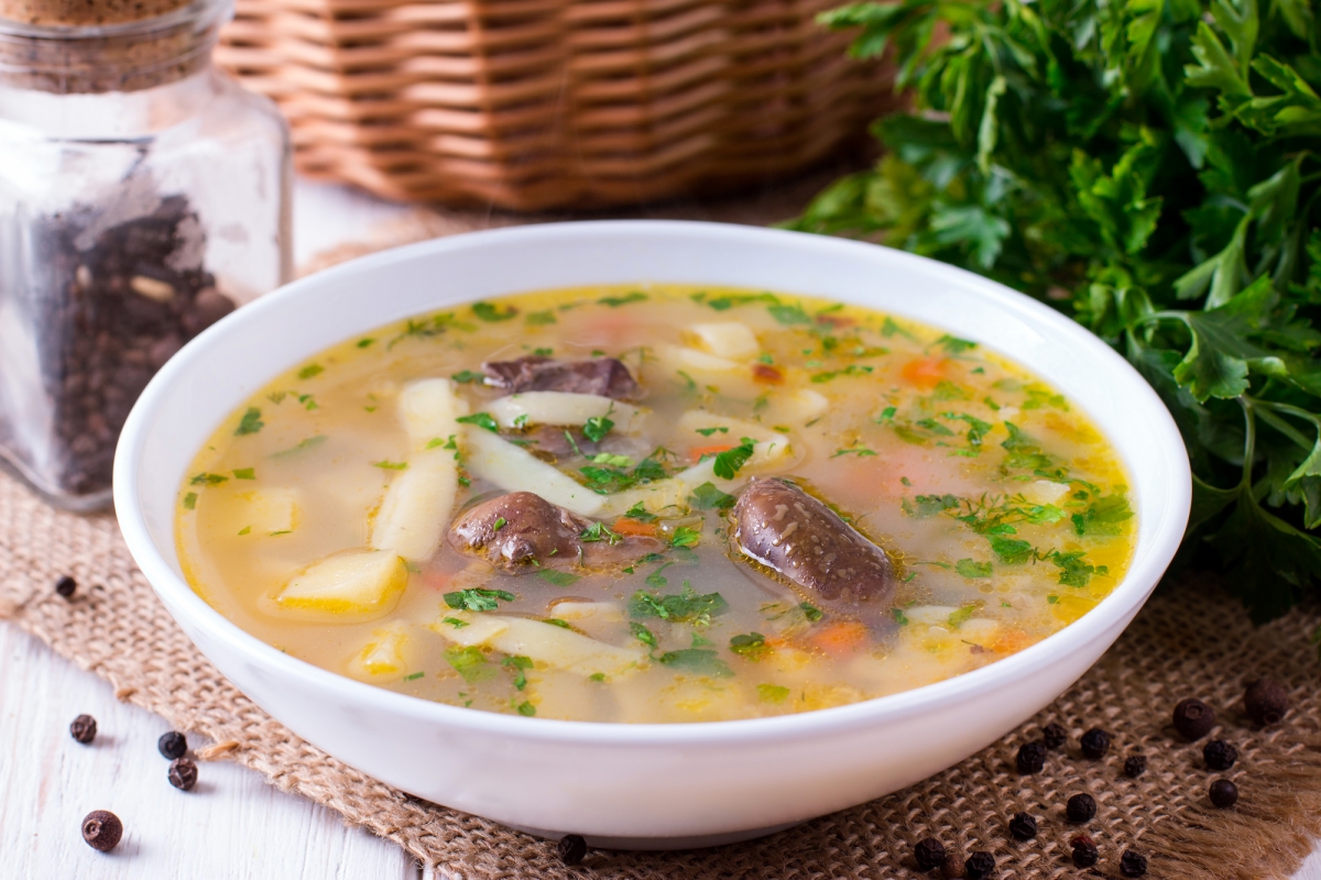 Суп с куриной печенью и чечевицей — пошаговый рецепт с фото от Bonduelle