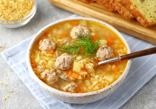 Овощной суп с фрикадельками для детей – пошаговый рецепт приготовления с фото