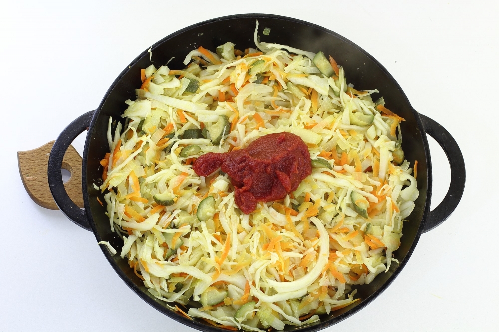 Рагу из капусты и кабачков, пошаговый рецепт с фото