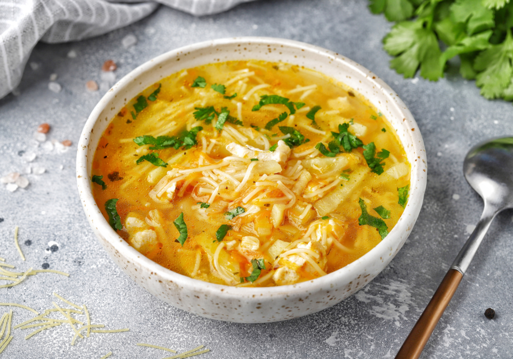 20 рецептов согревающих супов с курицей - Зимние блюда от Гранд кулинара