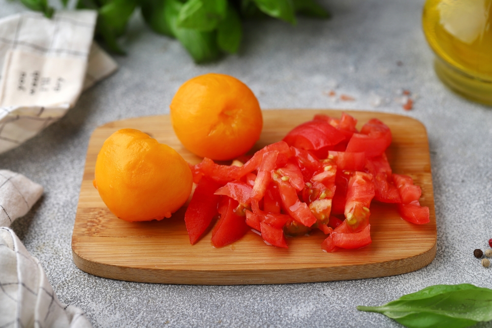 Паста с цукини и помидором , пошаговый рецепт на 156 ккал, фото, ингредиенты - olgalina