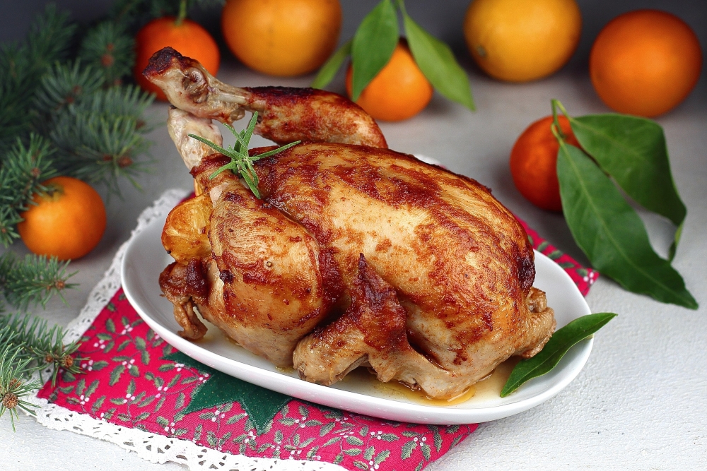 Фаршированная курица фаршированная в духовке рецепт с фото пошагово