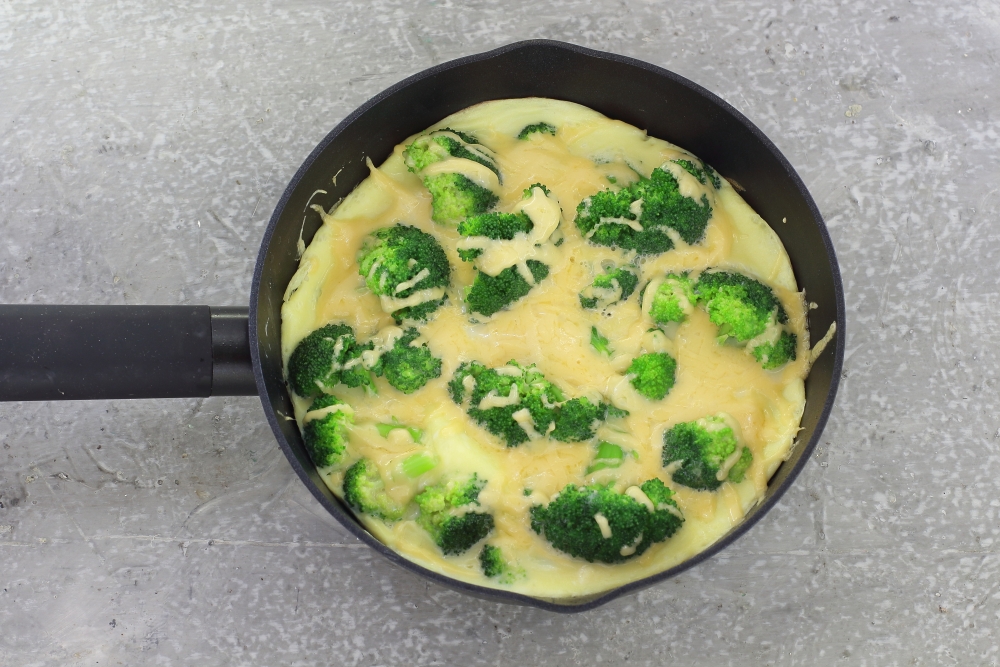 Яичница с брокколи на сковороде рецепт с фото