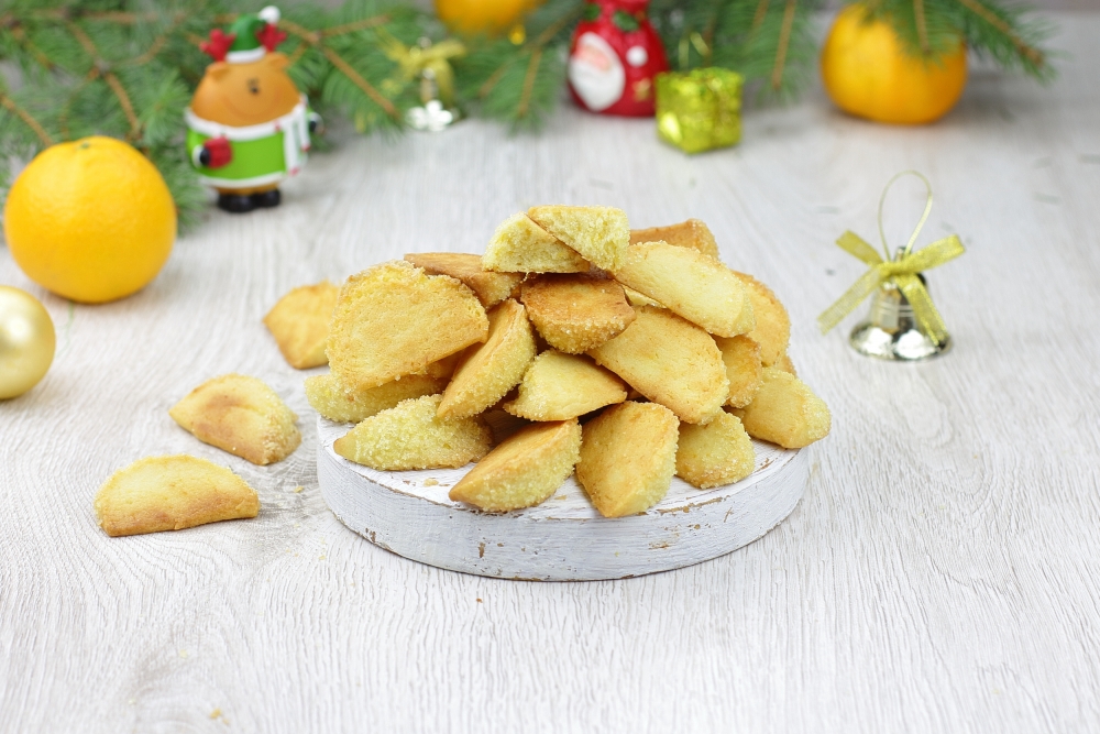 Новогоднее мандариновое печенье