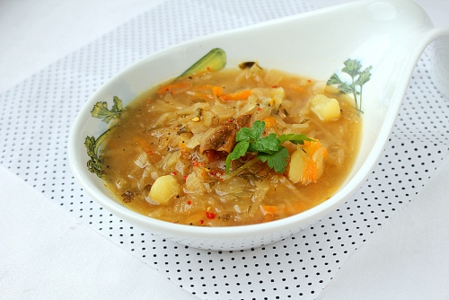 Супы с квашеной капустой