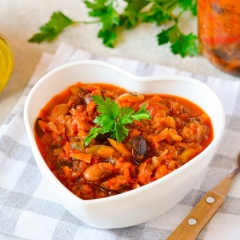 Салаты с баклажанами