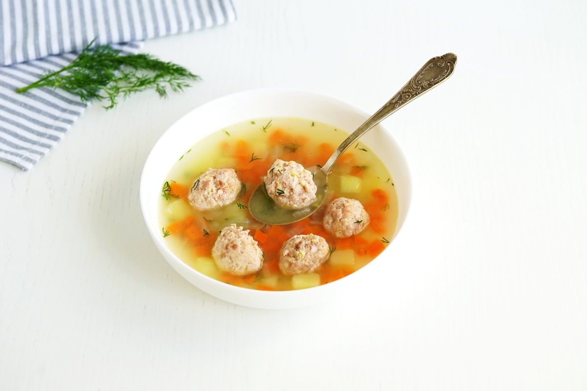 Суп с куриными фрикадельками и рисом — рецепт с фото пошагово