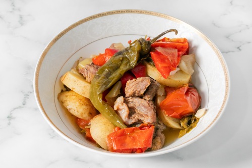 Рецепт говядины с овощами в перечном соусе