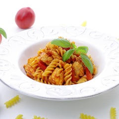 С курицей