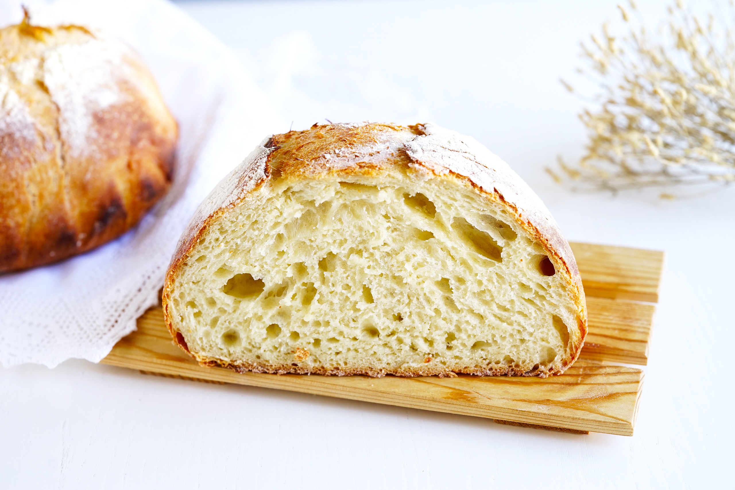 Как приготовить рецепт Быстрый белый хлеб в духовке
