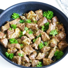 Печень на сковороде