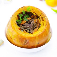 Тыква с мясом