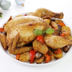 Из целой курицы