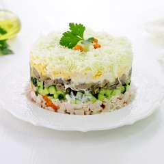 С курицей