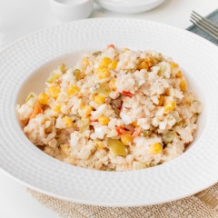 С рисом и кукурузой