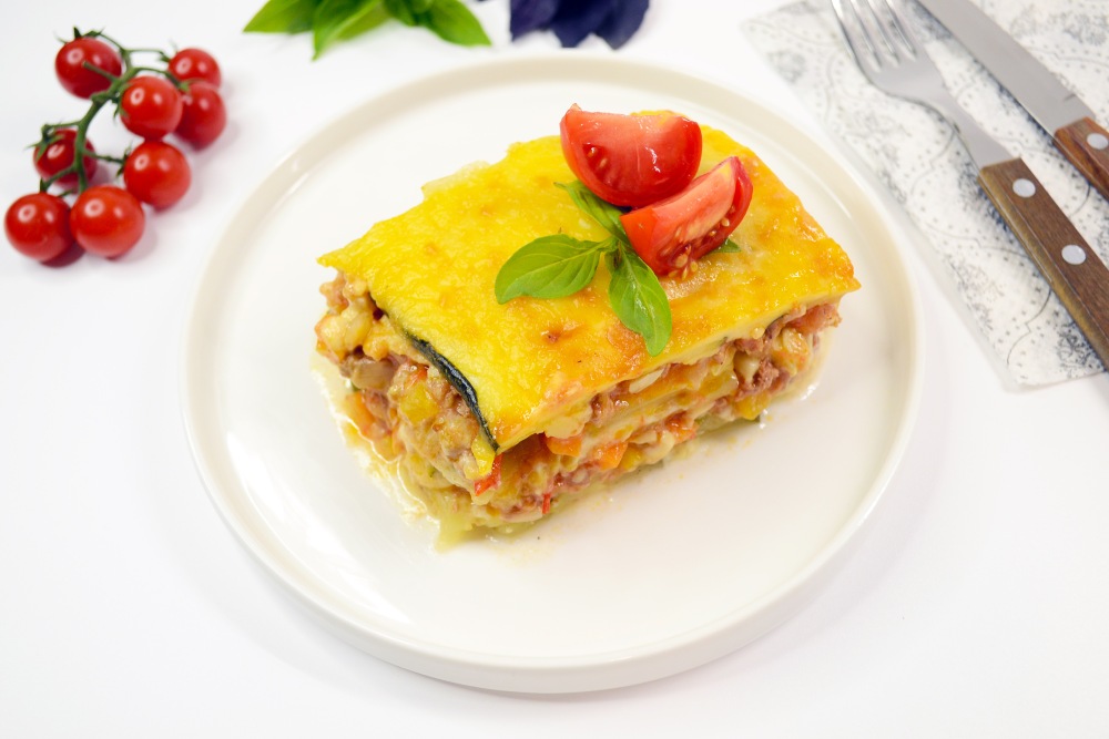 Лазанья из кабачков с фаршем Лазанья из кабачков с фаршем
