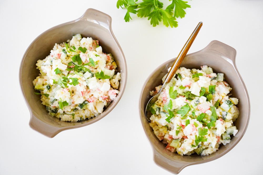Крабовый салат без кукурузы