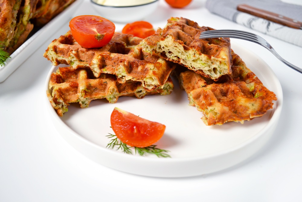 Вафли из кабачков с сыром Вафли из кабачков с сыром