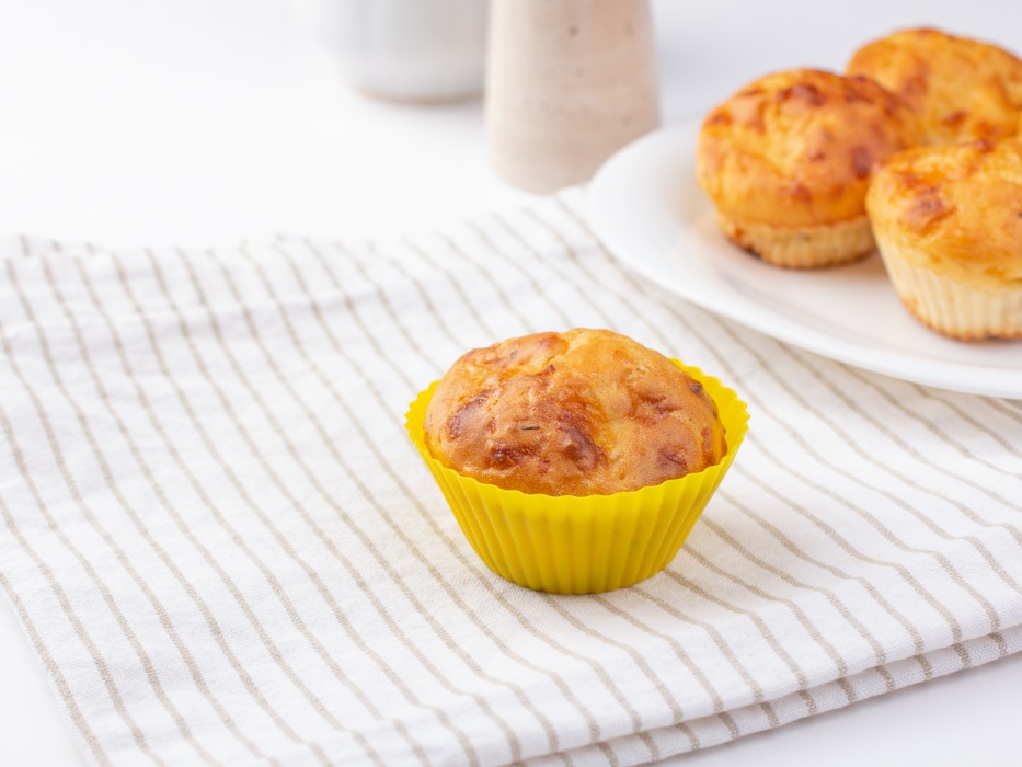 Домашние маффины с курицей на завтрак