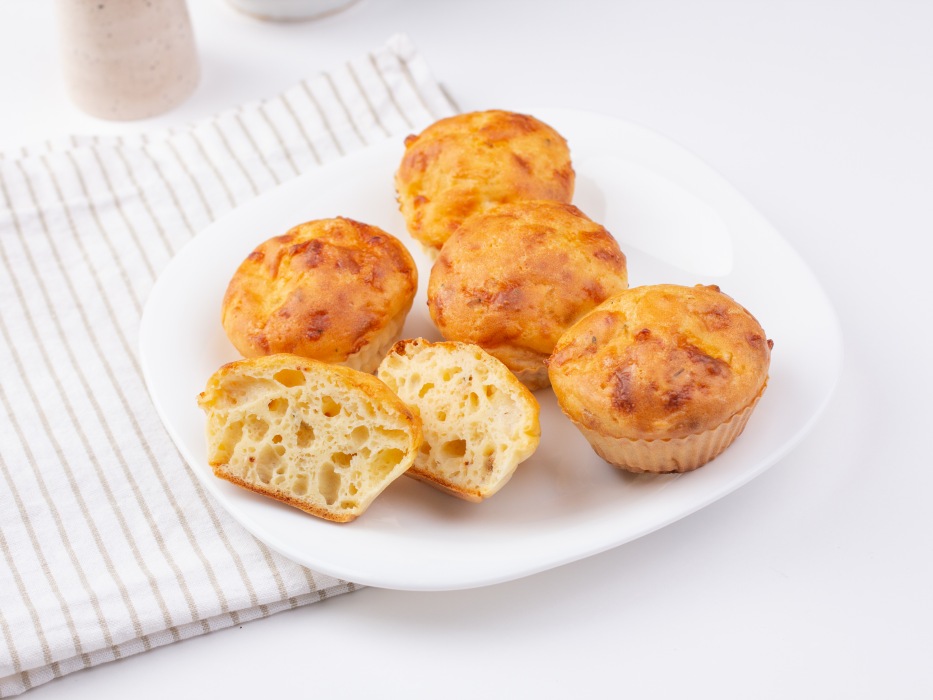 Домашние маффины с курицей на завтрак