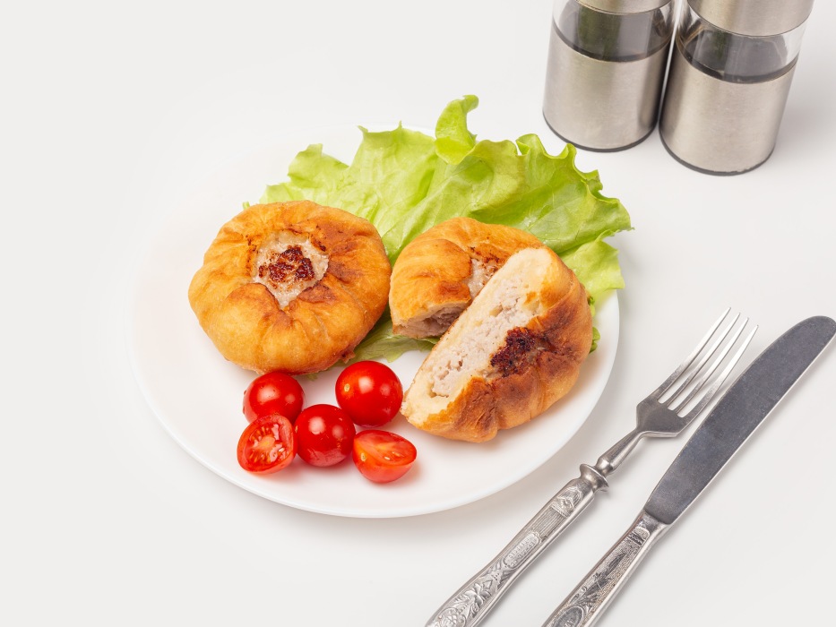 Беляши на кефире на сковороде